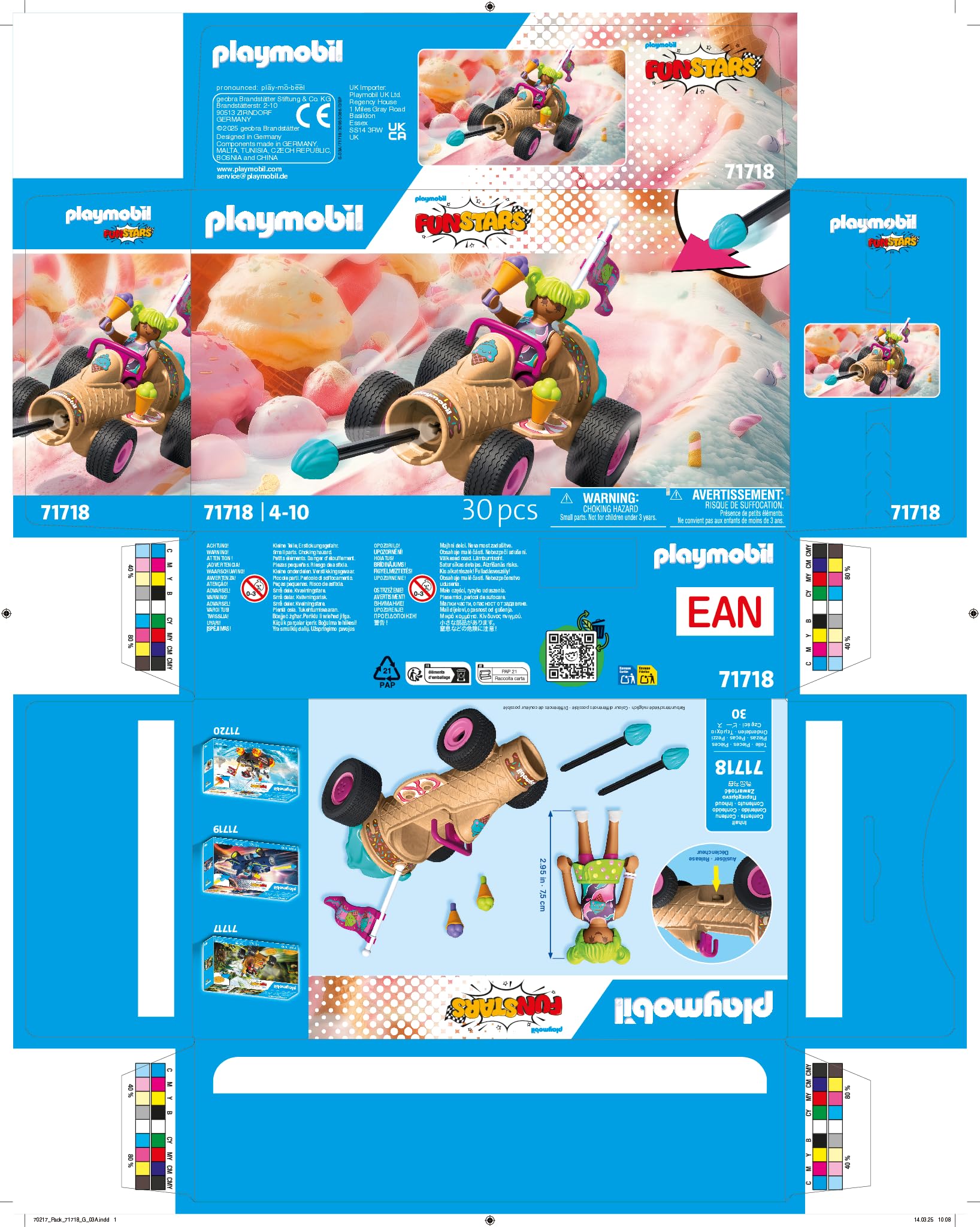 Playmobil Funstars Gelato Sfrecciante playset con statuine