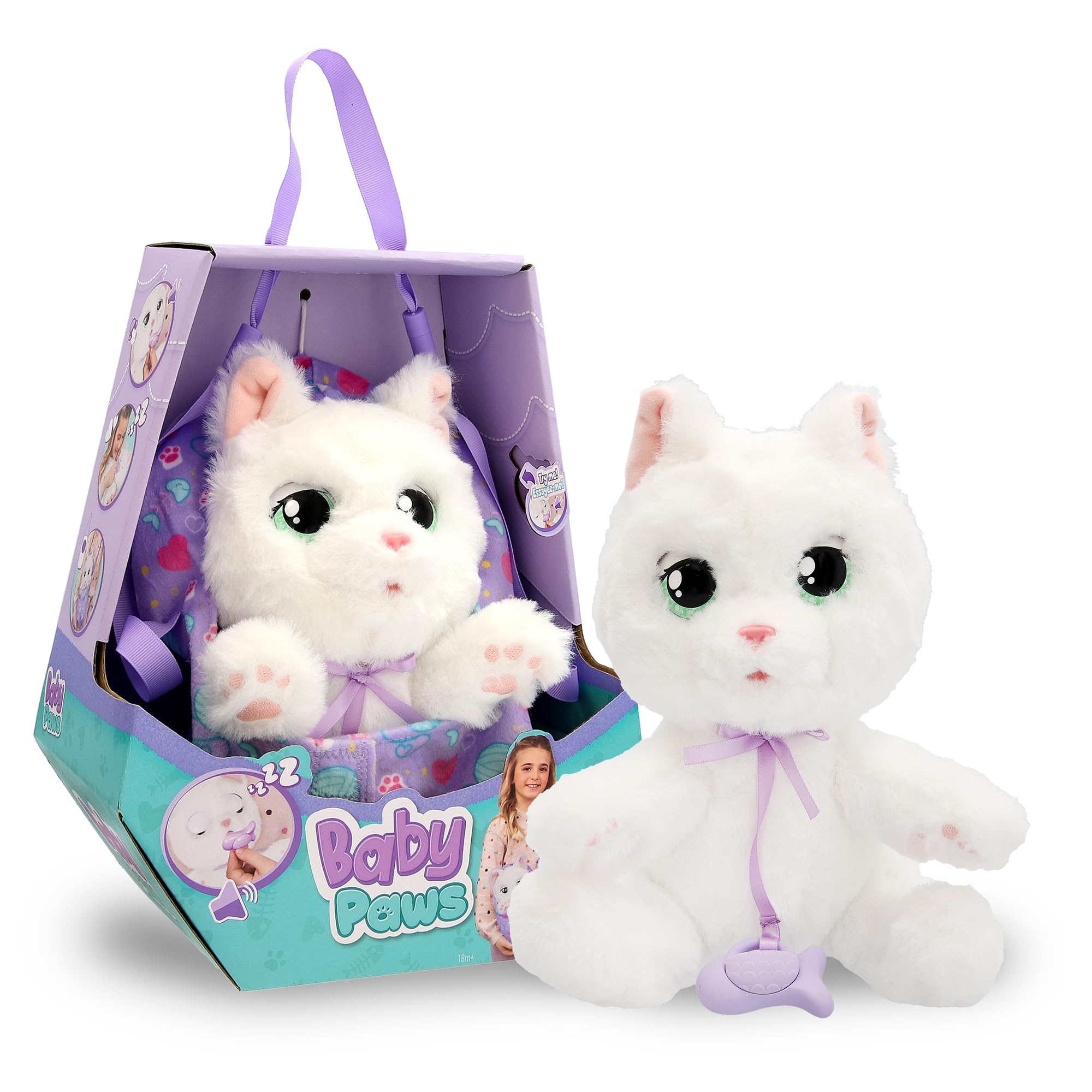 Baby Paws Cocker peluche interattivo con borsetta 3 anni