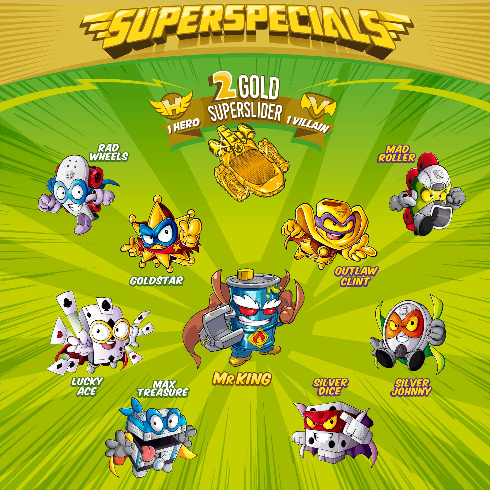 Superthings Series 3 Scatola Latta Gold figure Mr. King