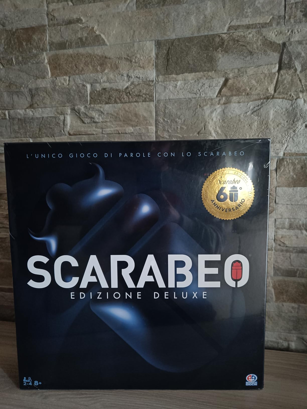 Scarabeo Deluxe 60 Anniversario gioco tavolo plancia girevole