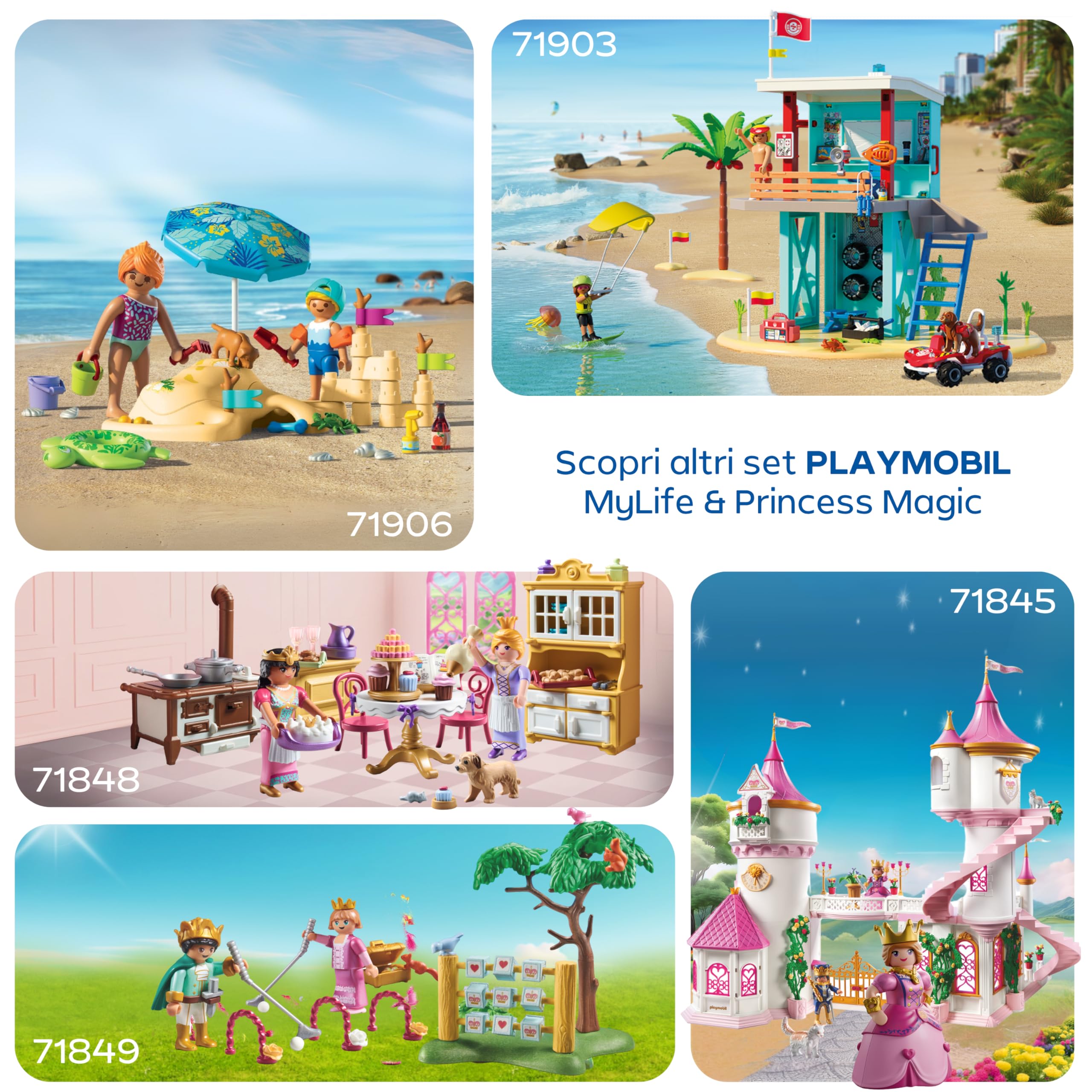 Playmobil 210448 principessa e spiaggia 2 uova sorpresa
