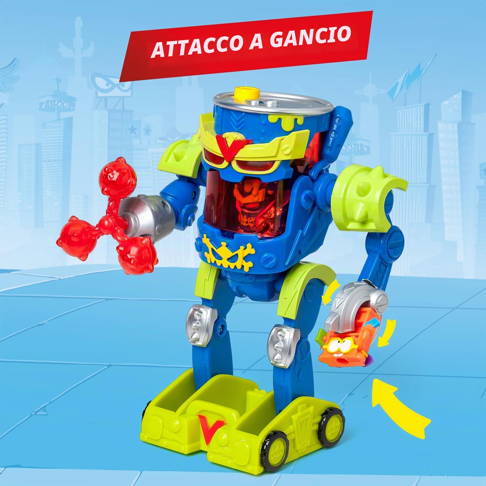 Superthings Guardians of Kazoom Ultra Striker Mr. King robot con figure