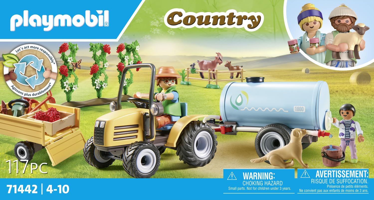 Playmobil Country 71442 Trattore con Rimorchio Playset 117 Pezzi