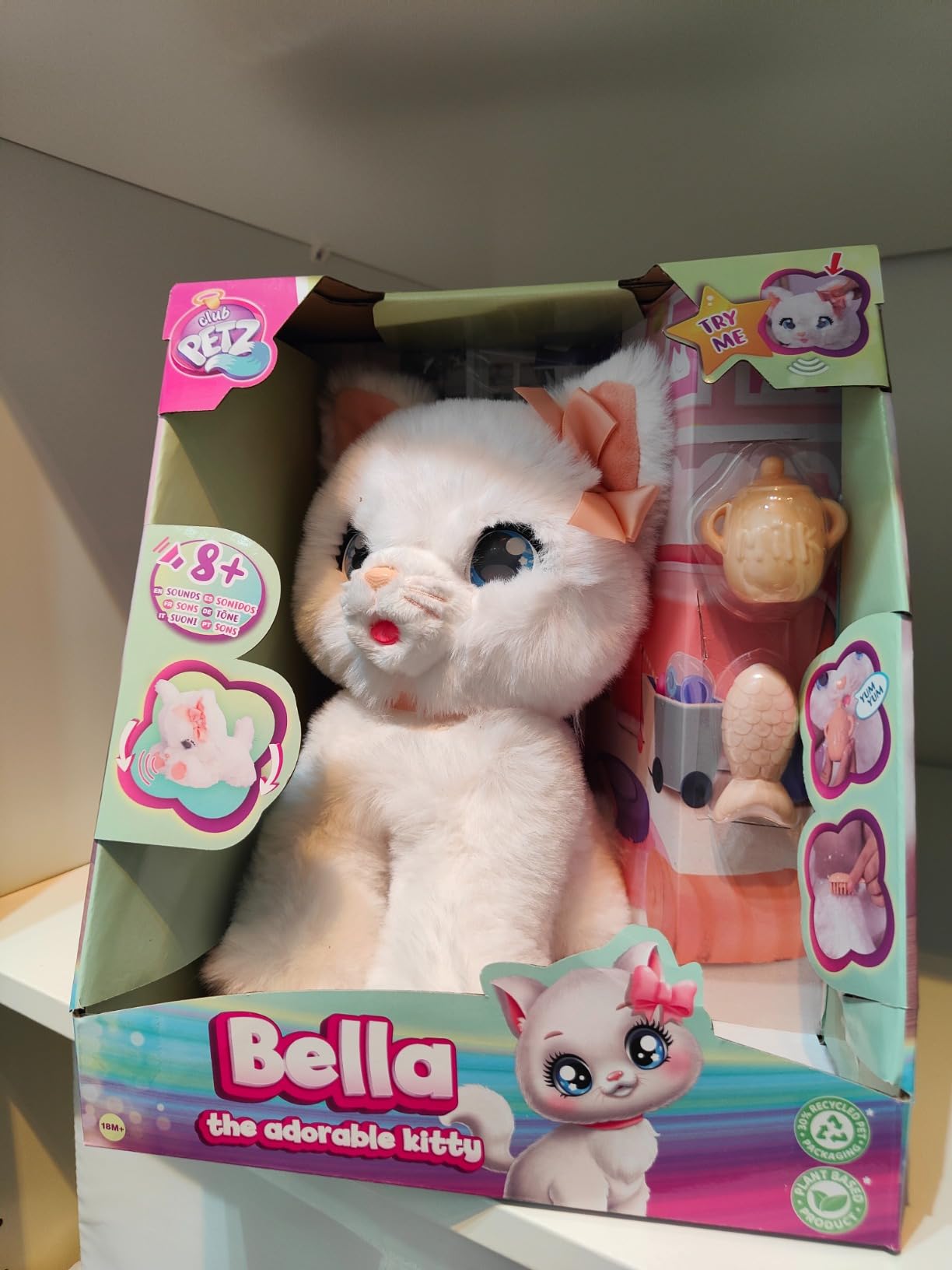 IMC Toys Club Petz Bella Gatto Peluche Interattivo 30 cm
