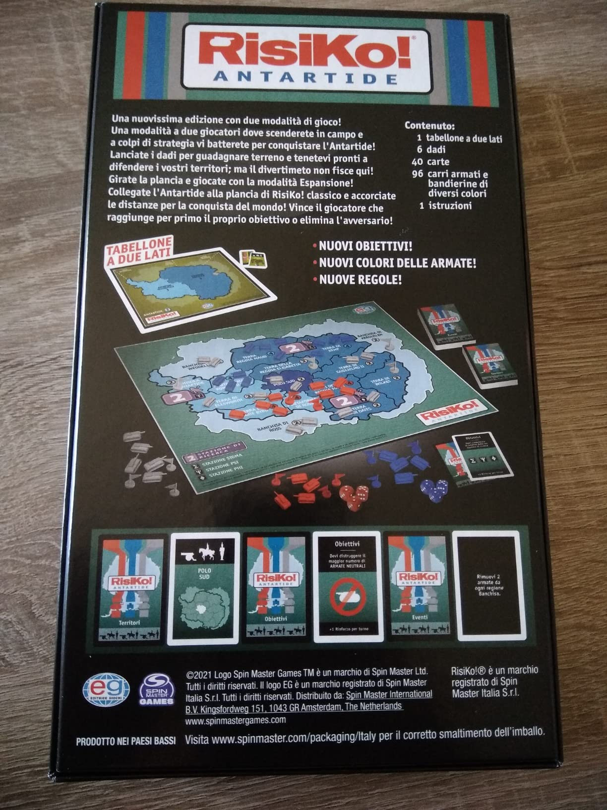Risiko Antartide gioco tavolo strategia 2 giocatori 8+ anni