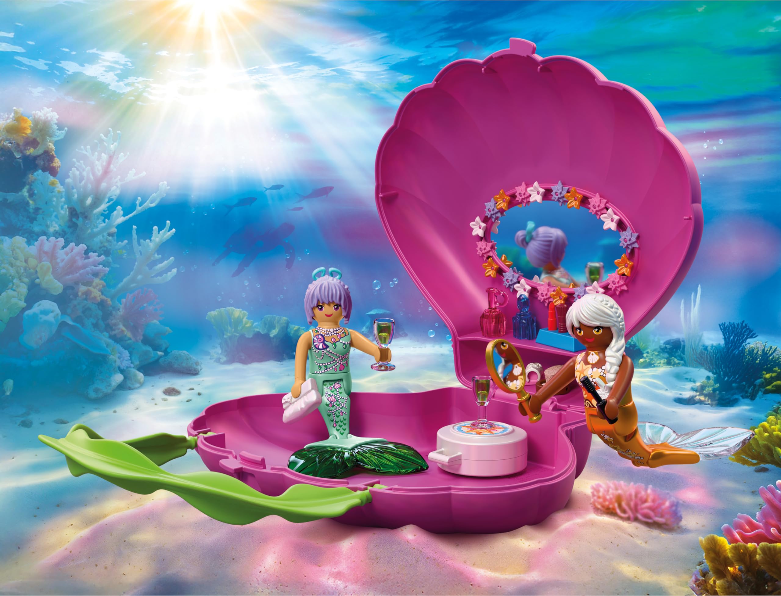 PLAYMOBIL Fantasy & Magic borsa conchiglia sirene 72105 con 2 figure