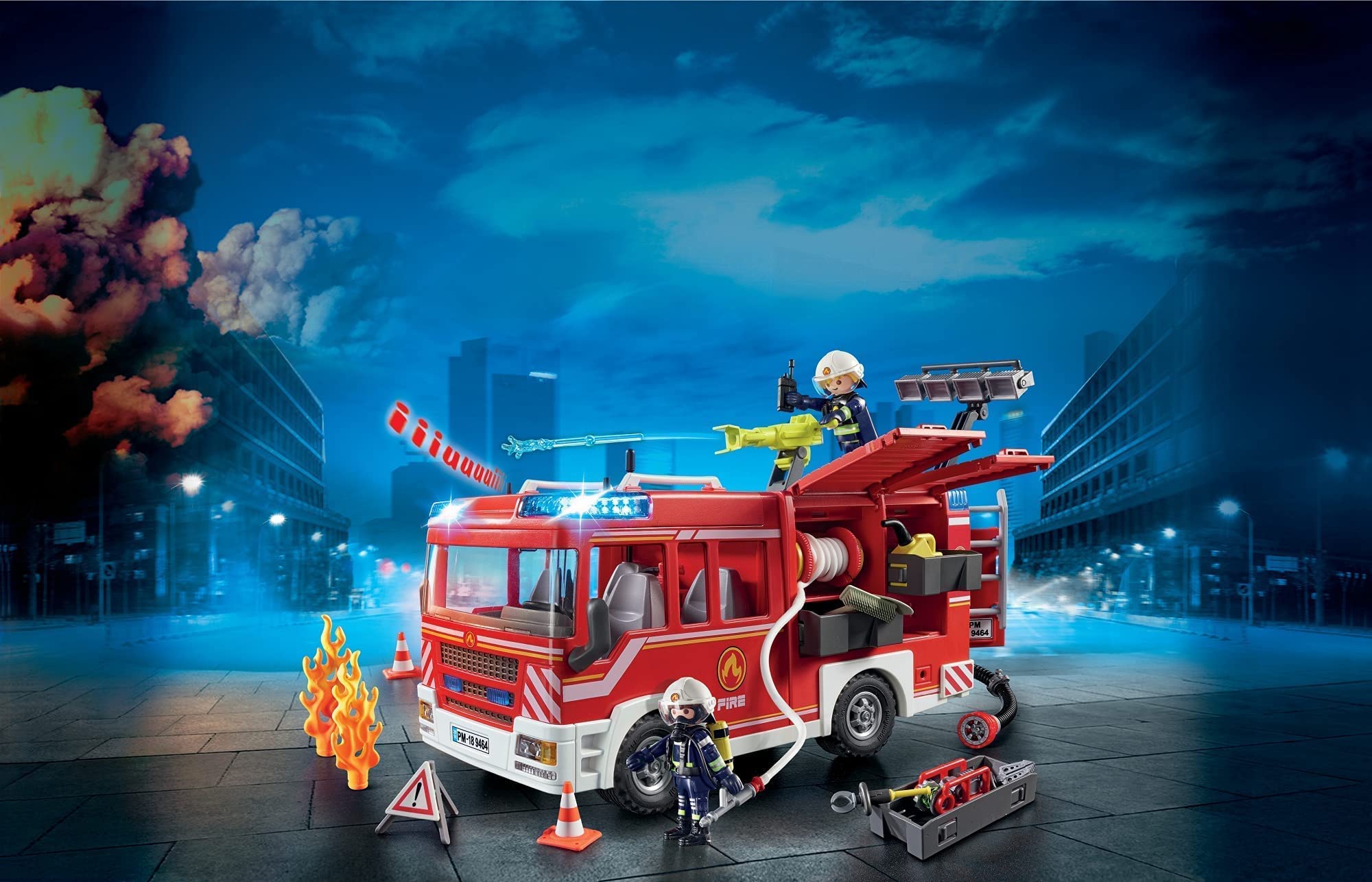Playmobil City Action 9464 autopompa pompieri luci e suoni