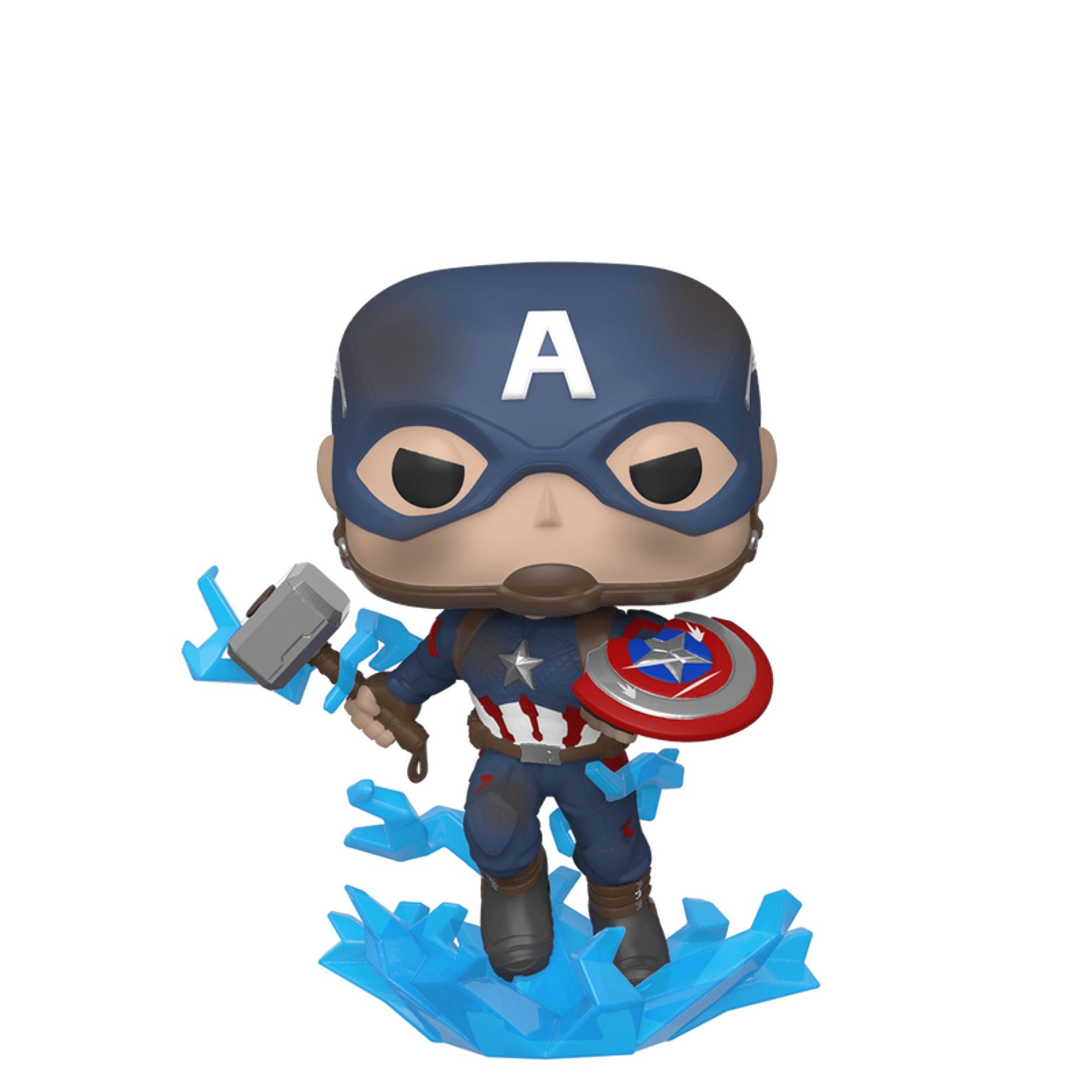 Funko Pop Captain America statuetta vinile scudo Mjolnir