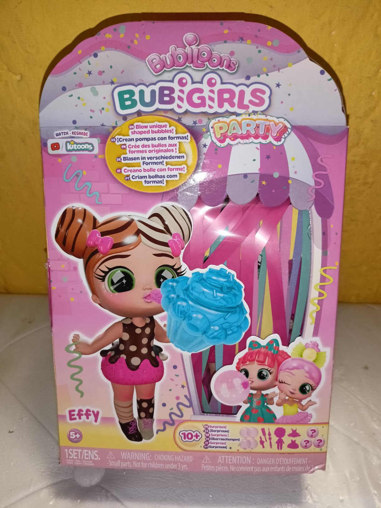 Bubiloons Bubigirls Effy bambola gonfia palloncini 12 accessori