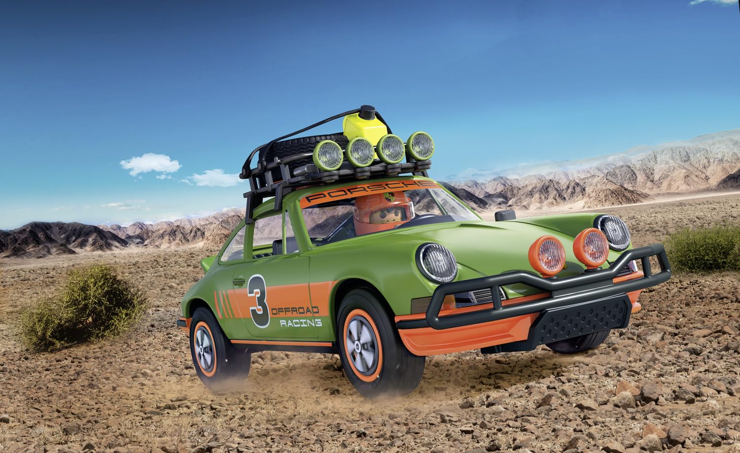 Playmobil Porsche 71436 911 Carrera RS 2.7 Offroad auto 47 pezzi